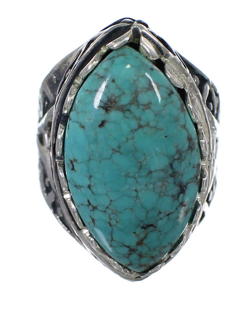 Turquoise Authentic Sterling Silver Ring Size 5-1/4 RX92983